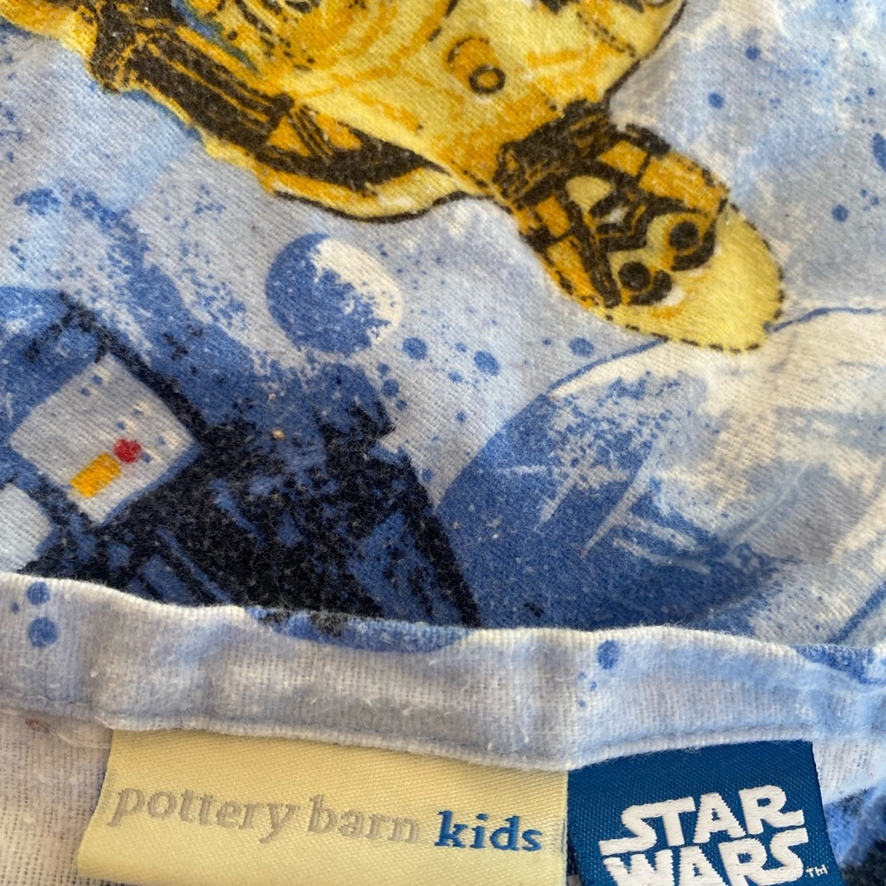 Pottery Barn Kids Star Wars Bedding in Blue and Yellow - Picture 4 of 8